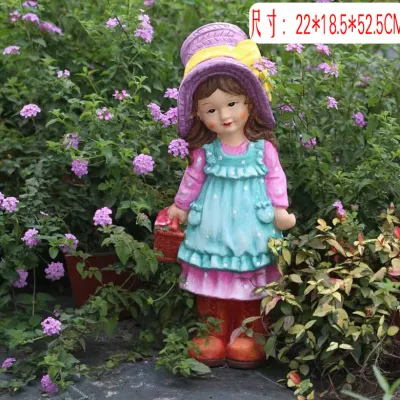 Hg26 カスタムホット販売樹脂庭ポリ庭の装飾の少年と少女の彫像